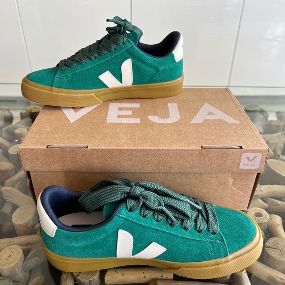 VEJA CAMPO Bold Suede Golf Pierre Sneakers - Picture 1 of 9